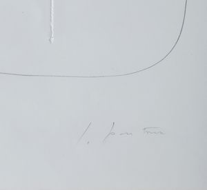 FONTANA LUCIO (1899 - 1968) : CONCETTO SPAZIALE ( DA 40 DISEGNI DI MAESTRI MODERNI), 1961  - Asta Asta 446 | GRAFICA MODERNA, FOTOGRAFIA E MULTIPLI D'AUTORE Online - Associazione Nazionale - Case d'Asta italiane