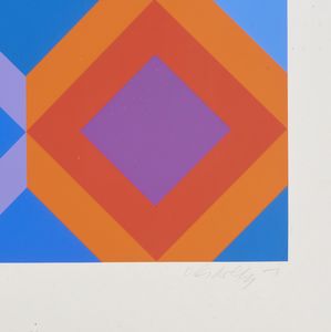 VASARELY VICTOR (1906 - 1997) : SENZA TITOLO  - Asta Asta 446 | GRAFICA MODERNA, FOTOGRAFIA E MULTIPLI D'AUTORE Online - Associazione Nazionale - Case d'Asta italiane