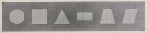LEWITT SOL (1928 - 2007) - SIX GEOMETRIC FIGURES & ALL THEIR COMBINATIONS, PLATE #63, 1980