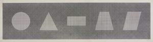 LEWITT SOL (1928 - 2007) - SIX GEOMETRIC FIGURES & ALL THEIR COMBINATIONS, PLATE #61,1980