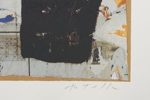 ROTELLA MIMMO (1918 - 2006) : MIRO' IN NERO (MIMMO ROTELLA. I MAESTRI DEL 900), 2000  - Asta Asta 446 | GRAFICA MODERNA, FOTOGRAFIA E MULTIPLI D'AUTORE Online - Associazione Nazionale - Case d'Asta italiane