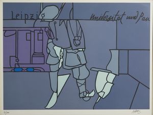 ADAMI VALERIO (n. 1935) - LEIPZIG UNIVERSITAT UND PAN