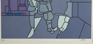 ADAMI VALERIO (n. 1935) : LEIPZIG UNIVERSITAT UND PAN  - Asta Asta 446 | GRAFICA MODERNA, FOTOGRAFIA E MULTIPLI D'AUTORE Online - Associazione Nazionale - Case d'Asta italiane