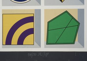 DEL PEZZO LUCIO (1933 - 2020) : DISCHI CROMATICI.  - Asta Asta 446 | GRAFICA MODERNA, FOTOGRAFIA E MULTIPLI D'AUTORE Online - Associazione Nazionale - Case d'Asta italiane