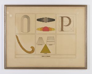 DEL PEZZO LUCIO (1933 - 2020) : SENZA TITOLO.  - Asta Asta 446 | GRAFICA MODERNA, FOTOGRAFIA E MULTIPLI D'AUTORE Online - Associazione Nazionale - Case d'Asta italiane