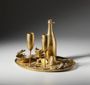 SPOERRI DANIEL (n. 1930) : L'HEURE BLEUE, 1991  - Asta Asta 446 | GRAFICA MODERNA, FOTOGRAFIA E MULTIPLI D'AUTORE Online - Associazione Nazionale - Case d'Asta italiane