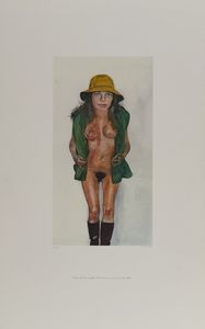 BLAKE PETER (n. 1932) - COSTUME LIFE DRAWING YELLOW HAT, 1982