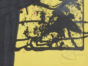 MIRO' JOAN (1893 - 1983) : LA DENTELLIERE, 1969  - Asta Asta 446 | GRAFICA MODERNA, FOTOGRAFIA E MULTIPLI D'AUTORE Online - Associazione Nazionale - Case d'Asta italiane