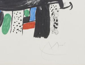 MIRO' JOAN (1893 - 1983) : LE P�LERIN DE COMPOSTELLE, 1969  - Asta Asta 446 | GRAFICA MODERNA, FOTOGRAFIA E MULTIPLI D'AUTORE Online - Associazione Nazionale - Case d'Asta italiane