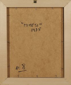 ZAZA MICHELE (n. 1948) : MIMESI (9 ELEMENTI), 1975  - Asta Asta 446 | GRAFICA MODERNA, FOTOGRAFIA E MULTIPLI D'AUTORE Online - Associazione Nazionale - Case d'Asta italiane
