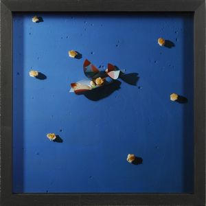 ZAZA MICHELE (n. 1948) : CIELO ABITATO, 1985  - Asta Asta 446 | GRAFICA MODERNA, FOTOGRAFIA E MULTIPLI D'AUTORE Online - Associazione Nazionale - Case d'Asta italiane