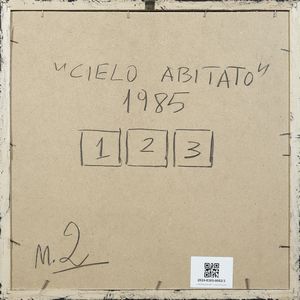 ZAZA MICHELE (n. 1948) : CIELO ABITATO, 1985  - Asta Asta 446 | GRAFICA MODERNA, FOTOGRAFIA E MULTIPLI D'AUTORE Online - Associazione Nazionale - Case d'Asta italiane