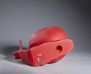 CRAKING ART (n. 1993) : LUMACA (ROSSA)  - Asta Asta 446 | GRAFICA MODERNA, FOTOGRAFIA E MULTIPLI D'AUTORE Online - Associazione Nazionale - Case d'Asta italiane