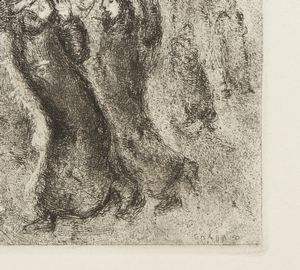 CHAGALL MARC (1887 - 1985) : DALLA SERIE LA BIBLE. DAVID MONTANT LA COLLINE DES OLIVIERS  - Asta Asta 446 | GRAFICA MODERNA, FOTOGRAFIA E MULTIPLI D'AUTORE Online - Associazione Nazionale - Case d'Asta italiane