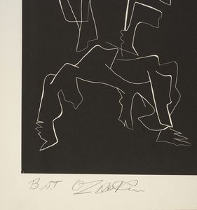 ZADKINE OSSIP (1890 - 1967) : SENZA TITOLO (SEPT CALLIGRAFE D'APOLLINAIRE), 1967  - Asta Asta 446 | GRAFICA MODERNA, FOTOGRAFIA E MULTIPLI D'AUTORE Online - Associazione Nazionale - Case d'Asta italiane