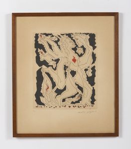 MASSON ANDRE' (1896 - 1987) : DANCE A LA GRENADE, 1970  - Asta Asta 446 | GRAFICA MODERNA, FOTOGRAFIA E MULTIPLI D'AUTORE Online - Associazione Nazionale - Case d'Asta italiane