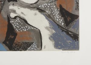 MARINI MARINO (1901 - 1980) : GIOCOLIERE E CAVALLO, 1977  - Asta Asta 446 | GRAFICA MODERNA, FOTOGRAFIA E MULTIPLI D'AUTORE Online - Associazione Nazionale - Case d'Asta italiane