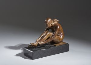 MESSINA FRANCESCO (1900 - 1995) - SENZA TITOLO (BAGNANTE)