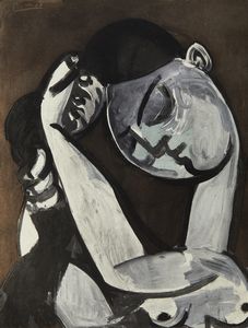 PICASSO PABLO (1881 - 1973) - FEMME SE COIFFANT, 1956