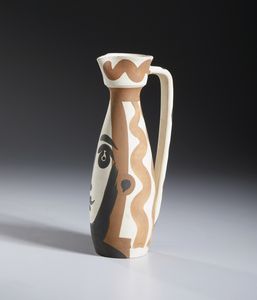 PICASSO PABLO (1881 - 1973) : VISAGE (A.R 288), 1955.  - Asta Asta 446 | GRAFICA MODERNA, FOTOGRAFIA E MULTIPLI D'AUTORE Online - Associazione Nazionale - Case d'Asta italiane