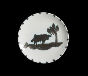 PICASSO PABLO (1881 - 1973) - TAUREAU SOUS L'ARBRE (A.R. 159), 1952