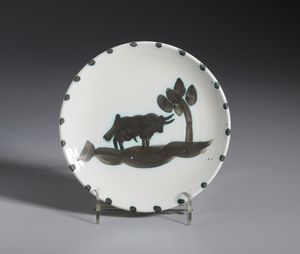 PICASSO PABLO (1881 - 1973) : TAUREAU SOUS L'ARBRE (A.R. 159), 1952  - Asta Asta 446 | GRAFICA MODERNA, FOTOGRAFIA E MULTIPLI D'AUTORE Online - Associazione Nazionale - Case d'Asta italiane