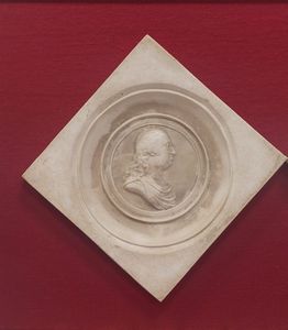 Manifattura napoletana, fine XVIII secolo : Coppia di profili raffiguranti Ferdinando IV di Borbone e Maria Carolina  - Asta Napoli, j'adore! - Associazione Nazionale - Case d'Asta italiane