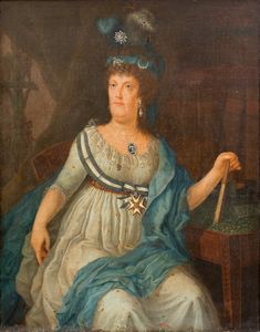 Pittore di corte  attivo a Napoli nei primi anni del XIX secolo : a) Ferdinando IV; b) Maria Carolina  - Asta Napoli, j'adore! - Associazione Nazionale - Case d'Asta italiane