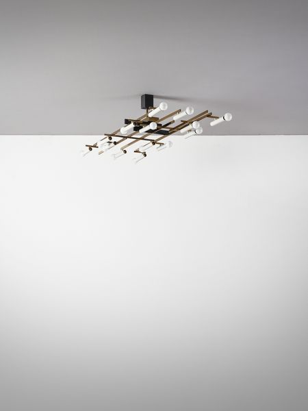 TORLASCO OSCAR (1934 - 2004) : Lampada a sospensione a quattordici luci mod. 502 per Lumi, Milano  - Asta Asta 447 | DESIGN E ARTI DECORATIVE DEL NOVECENTO Online - Associazione Nazionale - Case d'Asta italiane