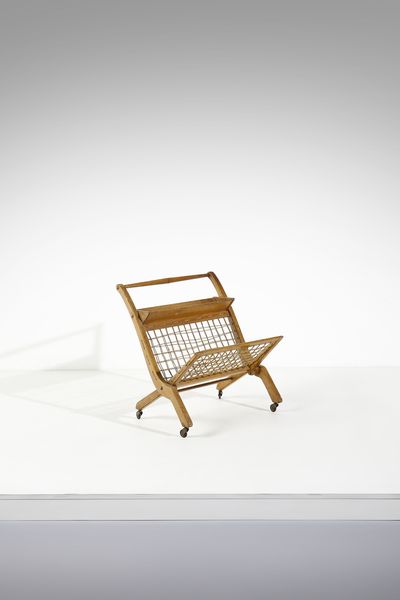 PECORINI GUGLIELMO : Carrello portariviste  - Asta Asta 447 | DESIGN E ARTI DECORATIVE DEL NOVECENTO Online - Associazione Nazionale - Case d'Asta italiane