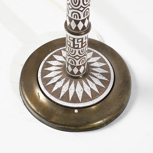 CERAMICHE ZACCAGNINI FIRENZE : Coppia di lampade da terra  - Asta Asta 447 | DESIGN E ARTI DECORATIVE DEL NOVECENTO Online - Associazione Nazionale - Case d'Asta italiane