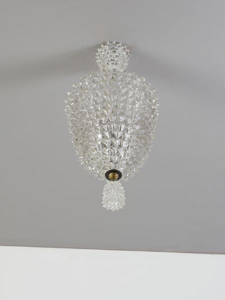 BAROVIER ERCOLE (1889 - 1974) : Lampada a sospensione, Murano  - Asta Asta 447 | DESIGN E ARTI DECORATIVE DEL NOVECENTO Online - Associazione Nazionale - Case d'Asta italiane