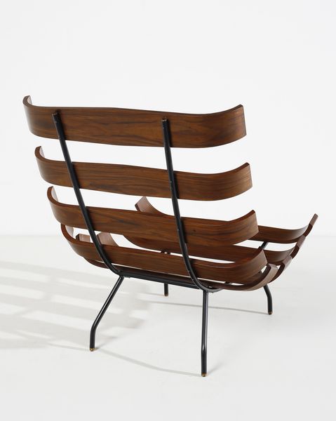 CARLO HAUNER (1927-1997) & MARTIN EISLER (1913-1977) : Poltrona mod. Costela per Forma, Brasile  - Asta Asta 447 | DESIGN E ARTI DECORATIVE DEL NOVECENTO Online - Associazione Nazionale - Case d'Asta italiane