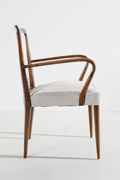 PARISI ICO (1916 - 1996) : Coppia di poltroncine con schienale a trapezio per Ariberto Colombo, Cant  - Asta Asta 447 | DESIGN E ARTI DECORATIVE DEL NOVECENTO Online - Associazione Nazionale - Case d'Asta italiane