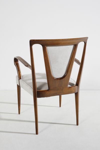 PARISI ICO (1916 - 1996) : Coppia di poltroncine con schienale a trapezio per Ariberto Colombo, Cant  - Asta Asta 447 | DESIGN E ARTI DECORATIVE DEL NOVECENTO Online - Associazione Nazionale - Case d'Asta italiane