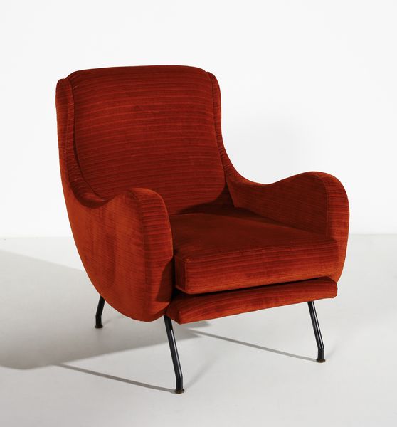 BOZZI AUGUSTO (1924 - 1982) : Coppia di poltrone TV per Saporiti, Italia  - Asta Asta 447 | DESIGN E ARTI DECORATIVE DEL NOVECENTO Online - Associazione Nazionale - Case d'Asta italiane