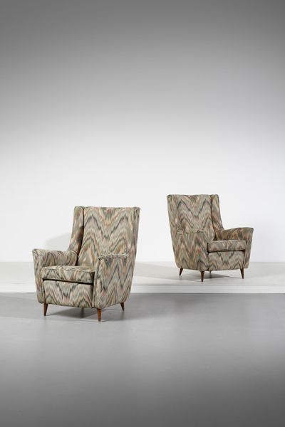 PARISI ICO (1916 - 1996) : Coppia di poltrone esecuzione Ariberto Colombo, Cant  - Asta Asta 447 | DESIGN E ARTI DECORATIVE DEL NOVECENTO Online - Associazione Nazionale - Case d'Asta italiane