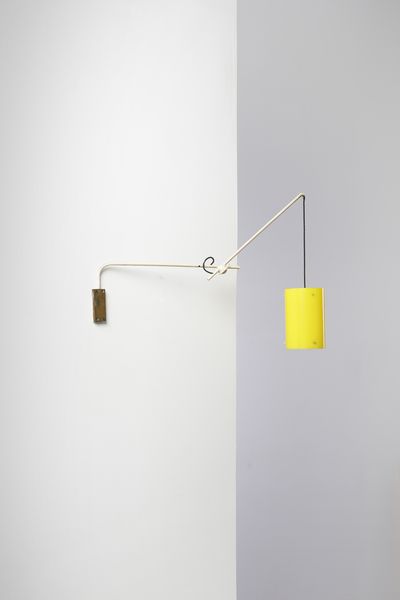 SARFATTI GINO (1912 - 1985) : Lampada a sospensione con braccio snodabile per Arteluce, Milano  - Asta Asta 447 | DESIGN E ARTI DECORATIVE DEL NOVECENTO Online - Associazione Nazionale - Case d'Asta italiane