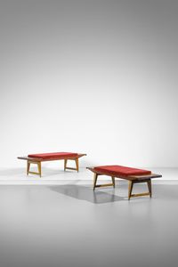 MANIFATTURA ITALIANA - Coppia di panchette