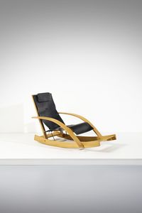 PIERO PALANGE & WERTHER TOFFOLONI - Rocking chair mod. G27 per Germa, Italia