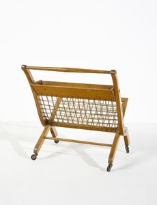 PECORINI GUGLIELMO : Carrello portariviste  - Asta Asta 447 | DESIGN E ARTI DECORATIVE DEL NOVECENTO Online - Associazione Nazionale - Case d'Asta italiane