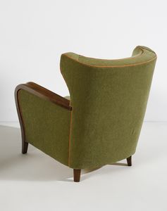 BEGA MELCHIORRE (1898 - 1976) : attribuito. Coppia di poltrone  - Asta Asta 447 | DESIGN E ARTI DECORATIVE DEL NOVECENTO Online - Associazione Nazionale - Case d'Asta italiane