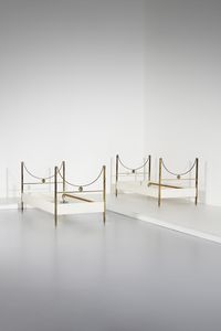 DE CARLI CARLO (1910 - 1999) - Coppia di letti singoli mod. D90 per Sormani, Arosio