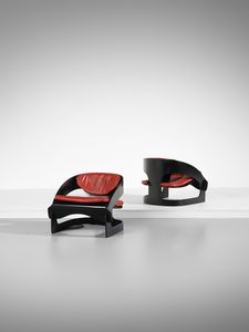 COLOMBO JOE (1930 - 1971) - Coppia di poltrone mod. 4801 per Kartell, Milano