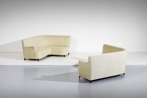 MANIFATTURA ITALIANA - Coppia di divani ad angolo