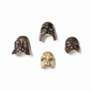 SARTORI AMLETO (1915 - 1962) - Quattro maschere da teatro prodotte dal Centro Maschere e Strutture Gestuali