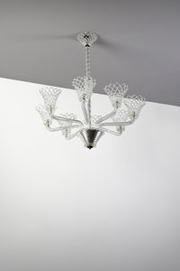 BAROVIER & TOSO - Lampada a sospensione a otto luci, Murano