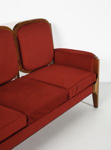 MANIFATTURA ITALIANA : Divano a tre posti  - Asta Asta 447 | DESIGN E ARTI DECORATIVE DEL NOVECENTO Online - Associazione Nazionale - Case d'Asta italiane