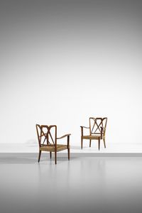 FORNI ULDERICO - attribuito. Coppia di poltrone