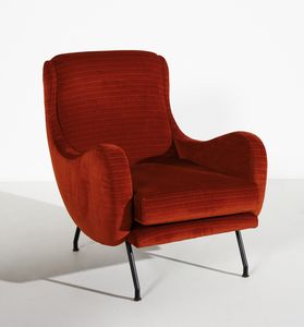 BOZZI AUGUSTO (1924 - 1982) : Coppia di poltrone TV per Saporiti, Italia  - Asta Asta 447 | DESIGN E ARTI DECORATIVE DEL NOVECENTO Online - Associazione Nazionale - Case d'Asta italiane